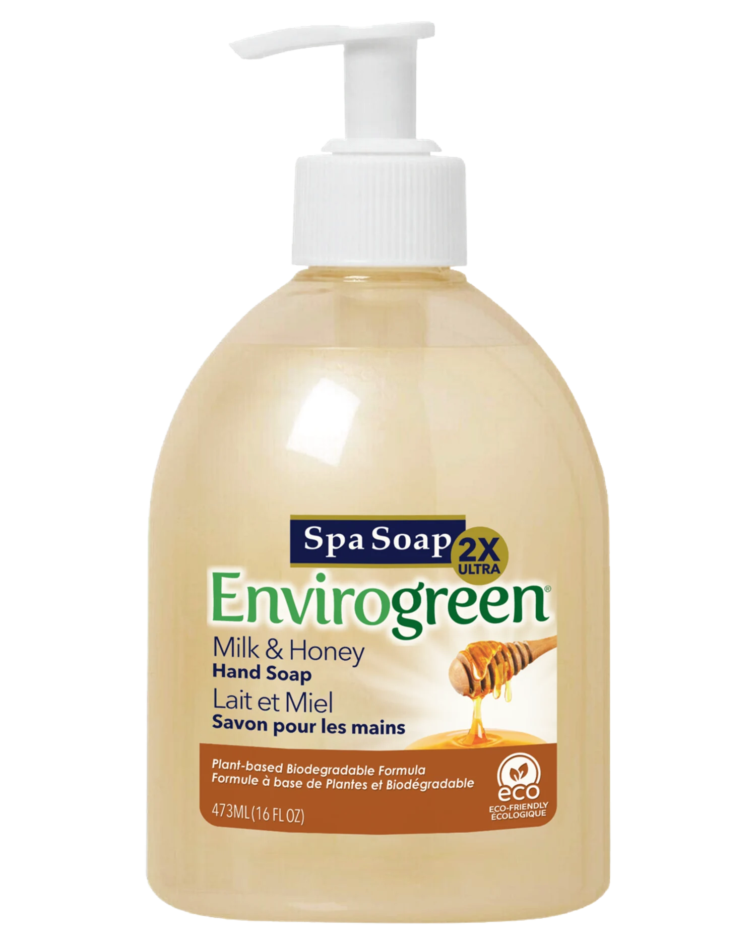 SpaSoap Envirogreen SpaSoap Envirogreen Milk/Honey 2X Liquid Hand Soap product image