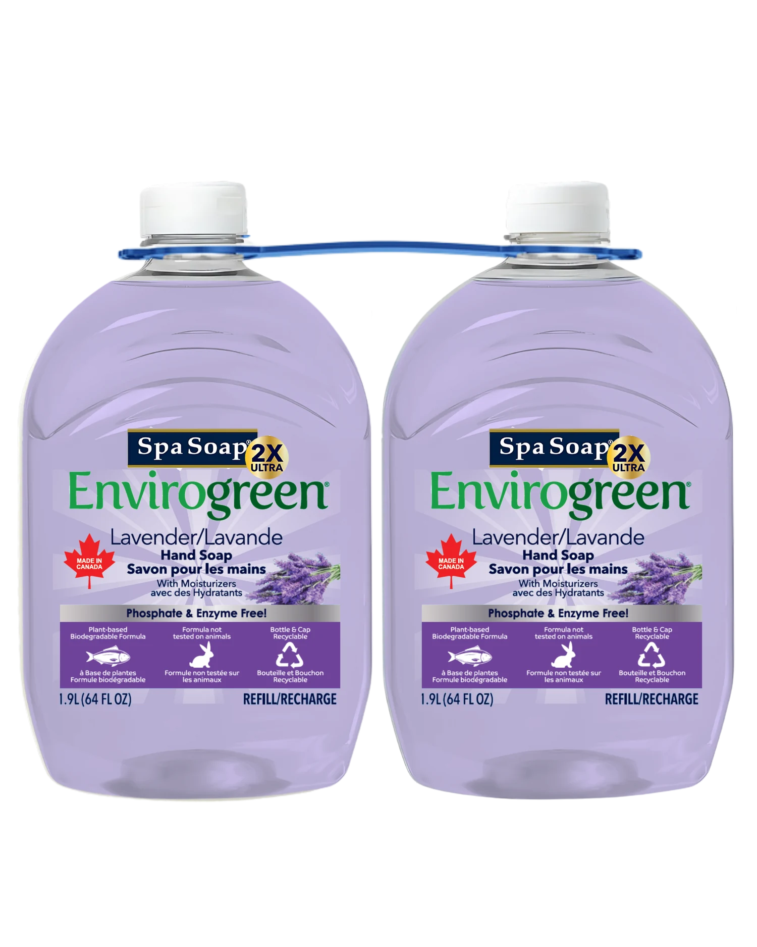 SpaSoap Envirogreen SpaSoap Envirogreen Lavender Ultra 2X Liquid Hand Soap Twinpack product image
