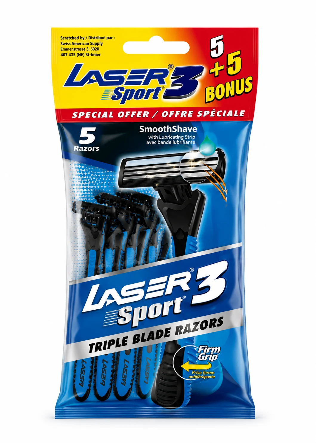 Laser Laser Mens 5+5 Razors product image