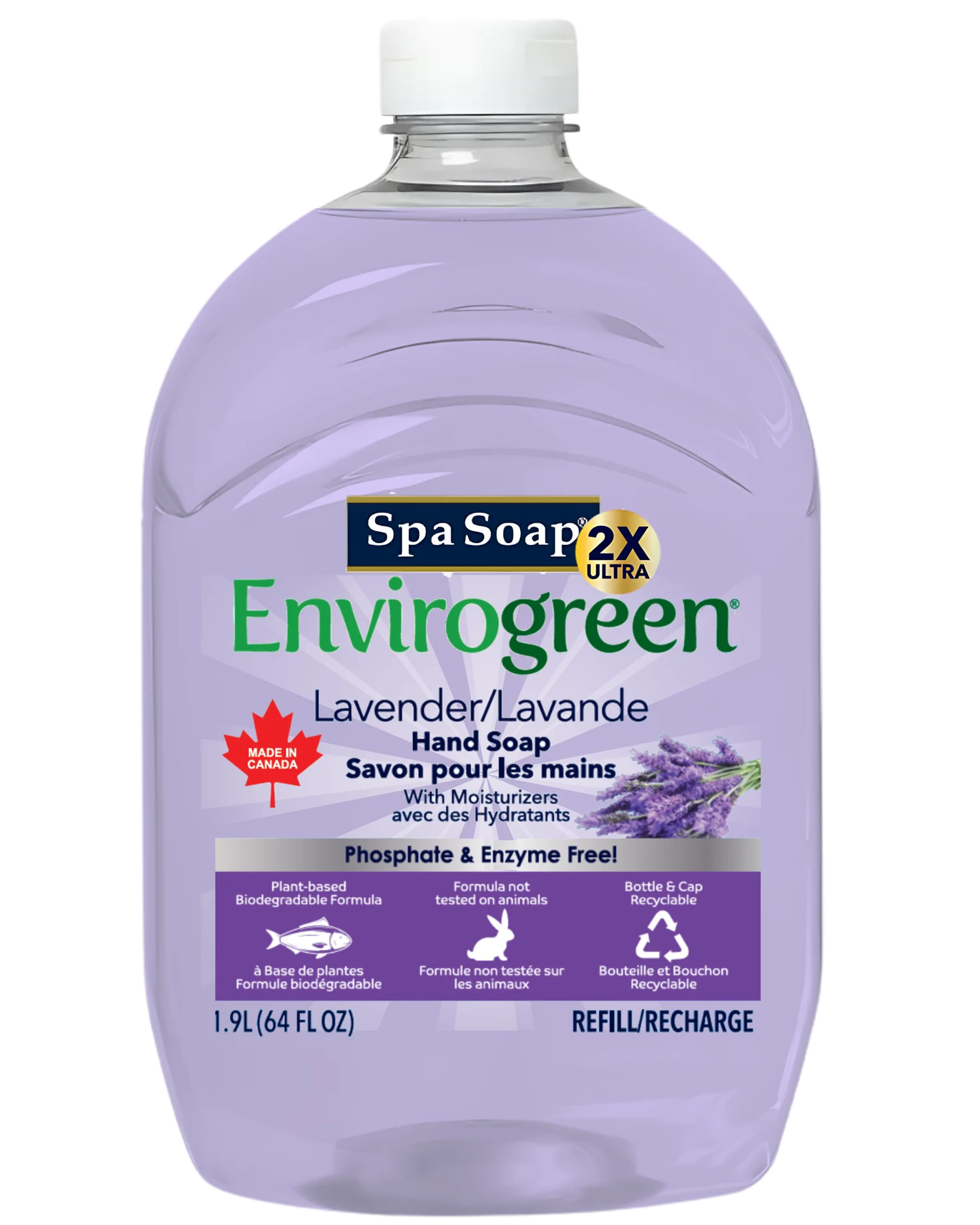 SpaSoap Envirogreen SpaSoap Envirogreen Lavender Liquid Hand Soap product image